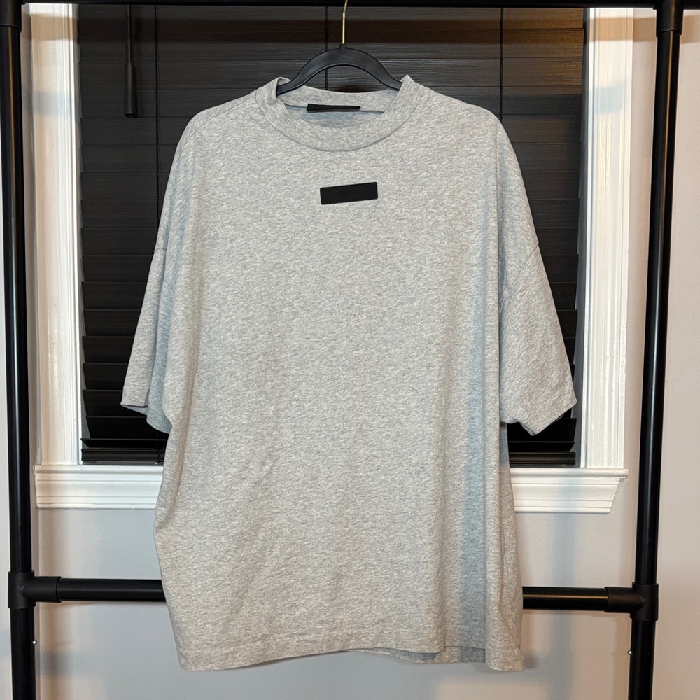 Fear Of God Essentials Gray Men's Short Sleeve Oversized Tee